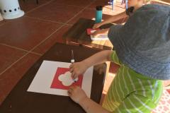 Tracing with metal inset and creative drawing/art