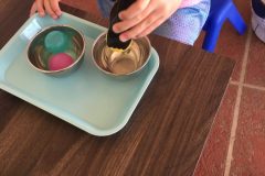 Practical life with tongs 